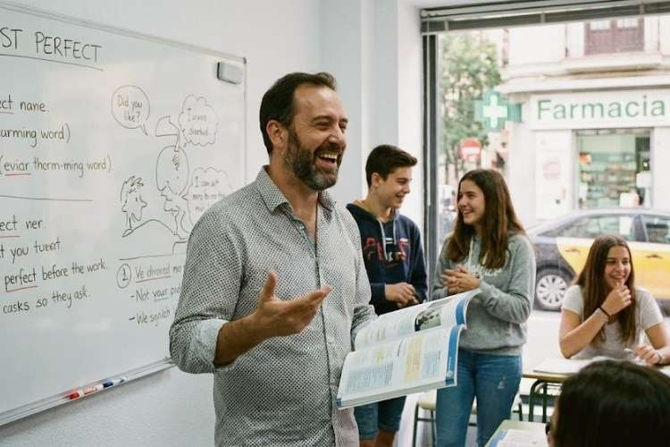 Trabaja como maestro de inglés