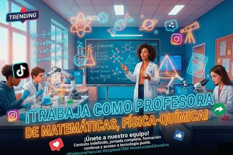 Empleo para profesor de matemáticas, física-química Empleo para profesor de matemáticas, física-química