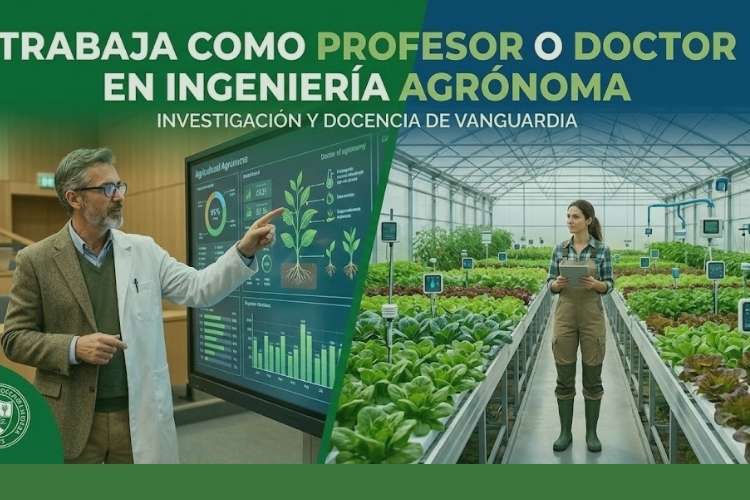 Trabaja como profesor o doctor en ingeniería agrónoma