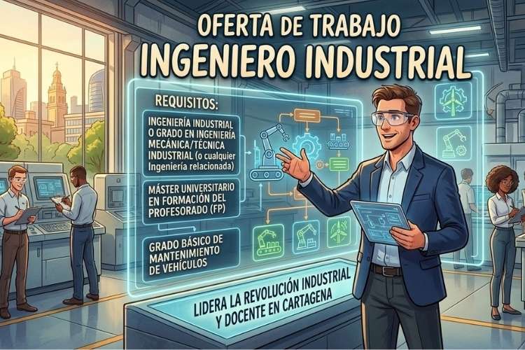Oferta de trabajo para ingeniero industrial
