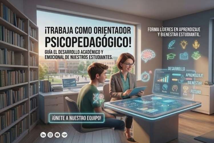 Trabaja como orientador psicopedagógico