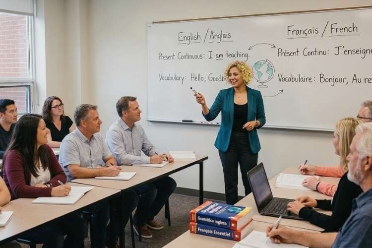 Trabaja como profesor de inglés y francés