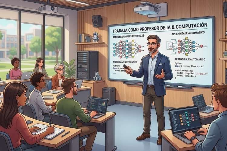 Trabaja como profesor de inteligenia artificial y computación