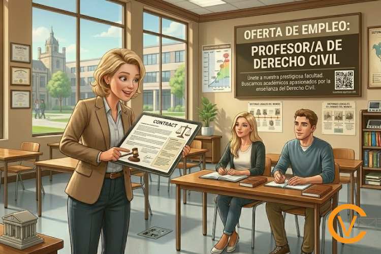 Empleo para profesor de derecho civil