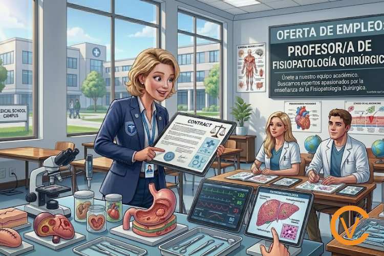 Oferta de trabajo como profesor de fisiopatología quirúrgica