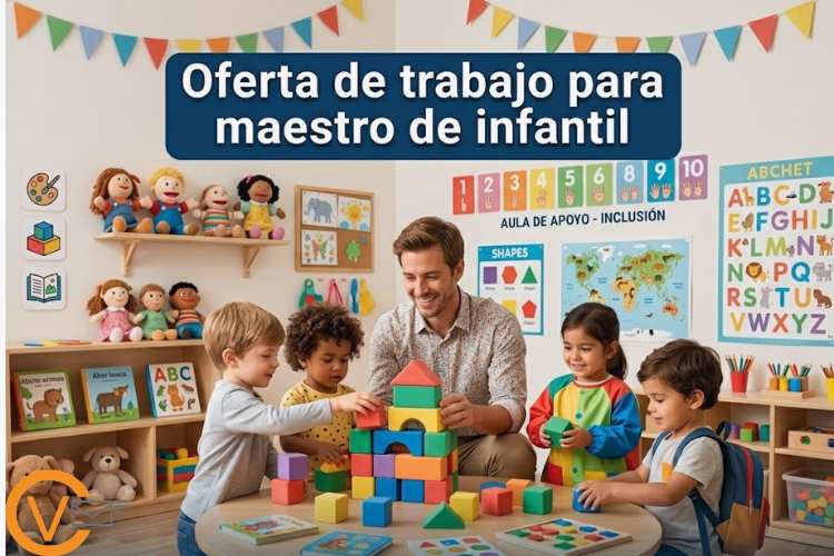 Oferta de trabajo para maestro de infantil