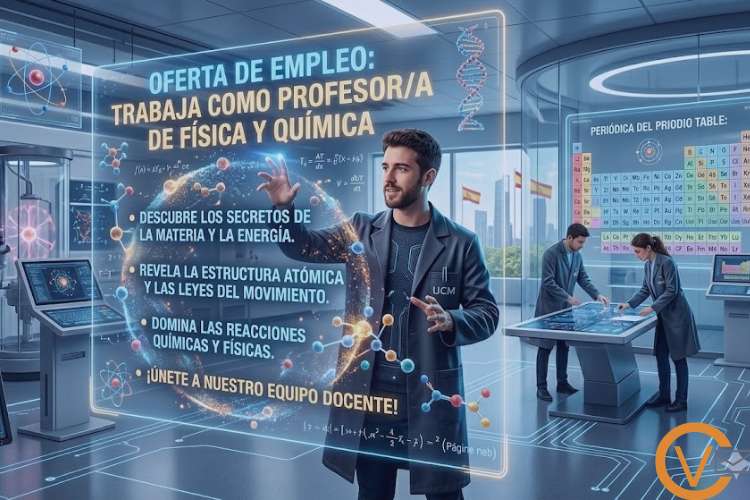 Trabaja como profesor de física y química