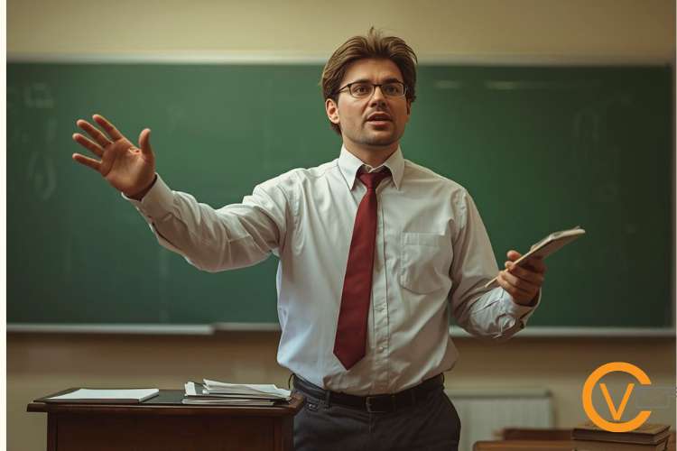 Trabaja como profesor de geografía e historia
