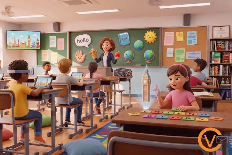 Trabaja como profesor de inglés