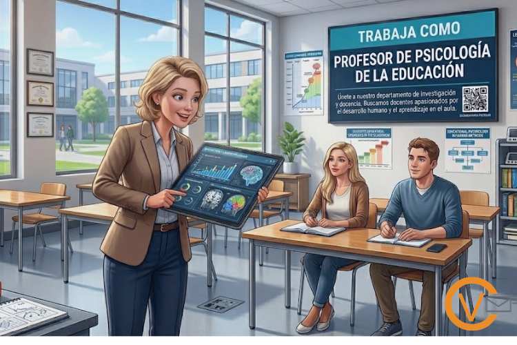 Trabaja como profesor de psicología de la educación