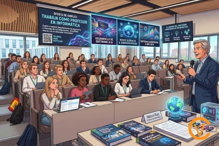 Trabaja como profesor en informática