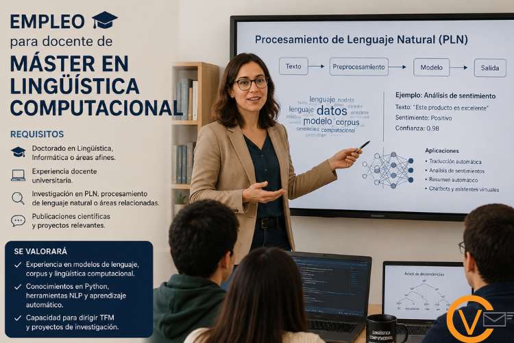 Empleo para docente de máster en lingüística computacional Empleo para docente de máster en lingüística computacional