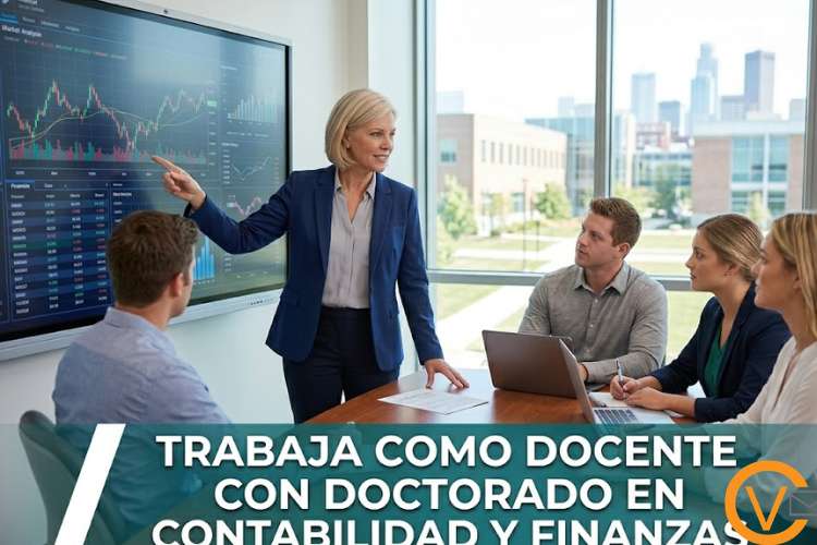 Trabaja como docente con doctorado en contabilidad y finanzas