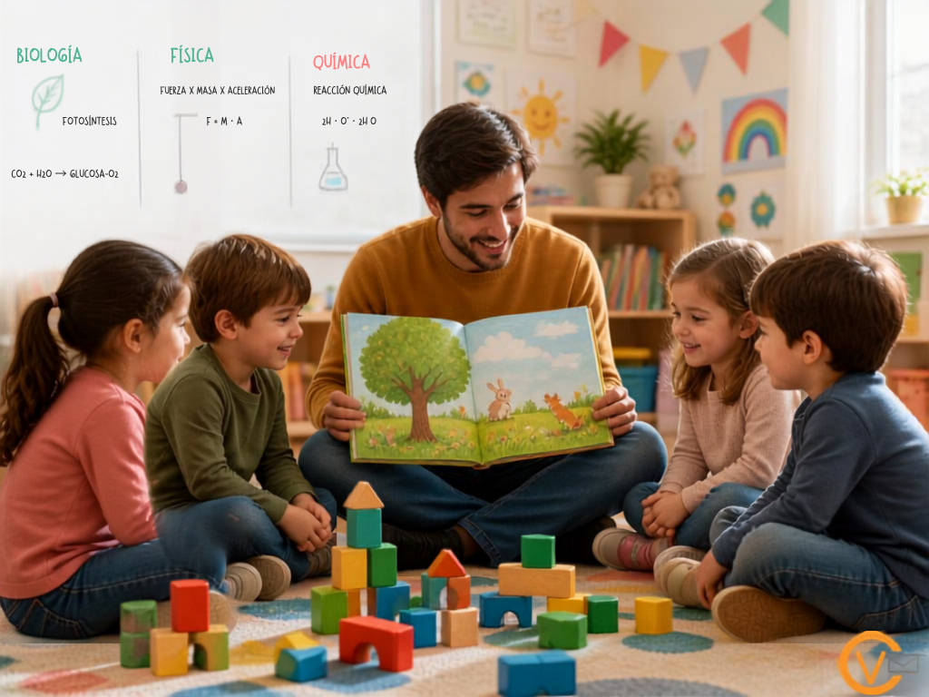 Trabaja como profesor de educación infantil