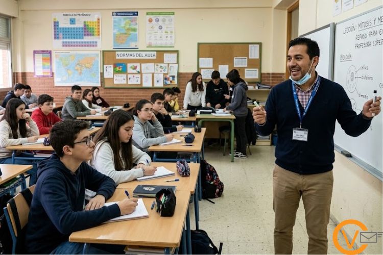 Trabaja como profesor sustituto de educación secundaria