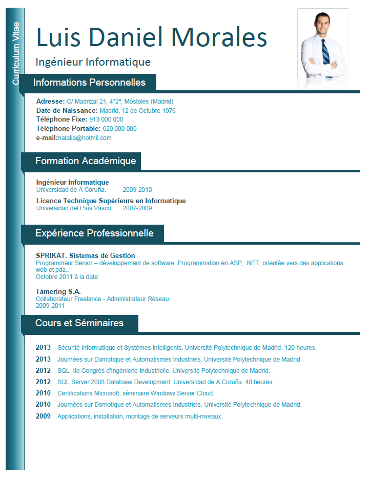 Elaboration Of A Resume In French Cvexpress