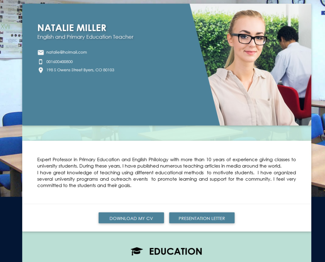 Teacher Resume Examples Online | CVExpress